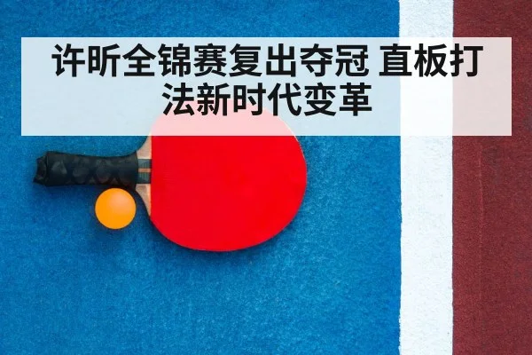许昕全锦赛复出夺冠 直板打法新时代变革